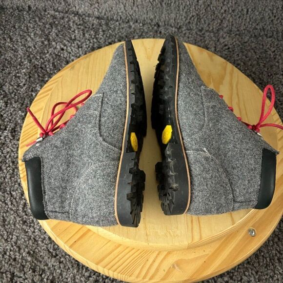Woolrich Chukka Boot Womens 7.5 Gray Wool Lined Vibram Sole Ankle Bootie - Picture 7 of 11